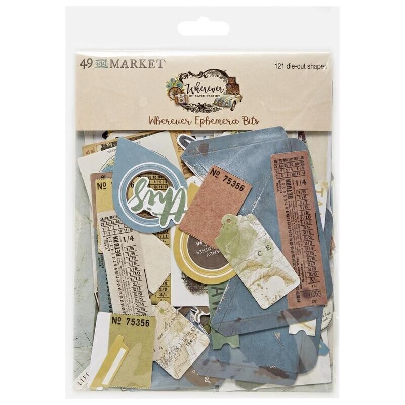 49 &amp; Market - Wherever Collection - Ephemera Bits - WHE26092 - 118 pcs