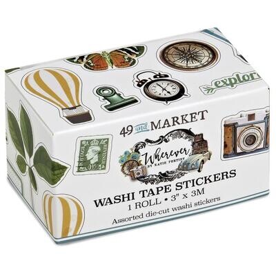 49 & Market - Wherever Collection - Washi Tape - Sticker Roll - WHE26160 - 3Mtrs