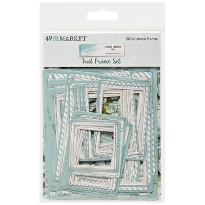 49 &amp; Market - Colour Swatch - Teal Collection - Frame Set - TCS26283 - 20 pcs