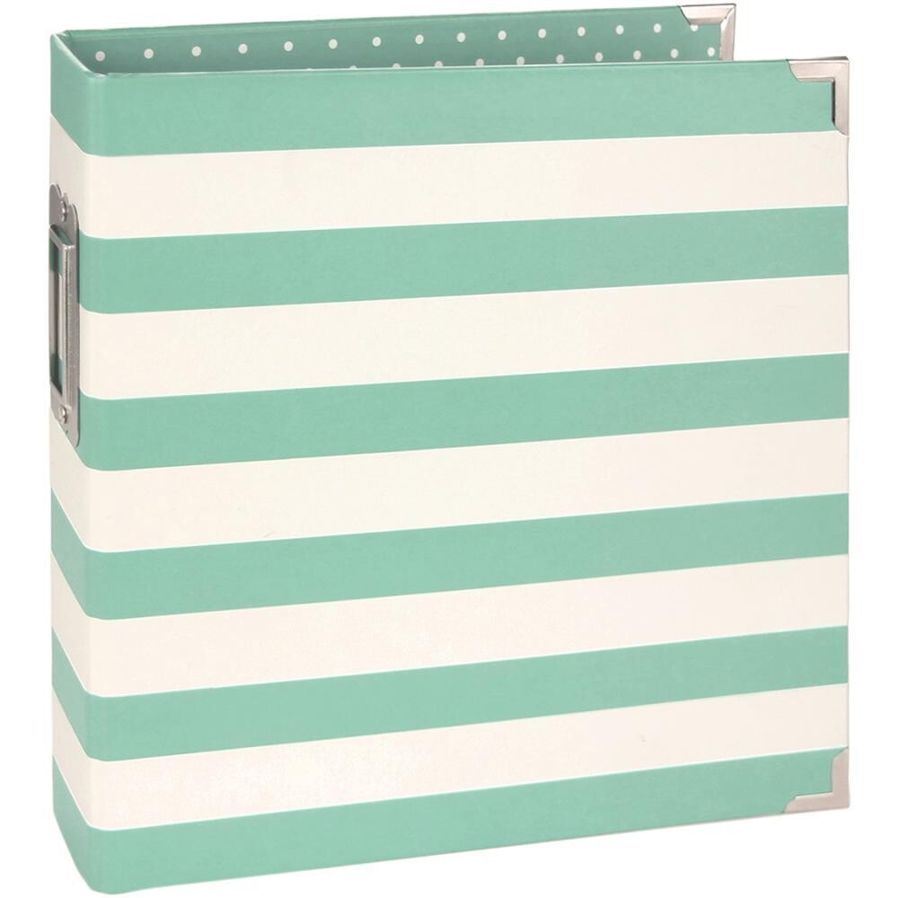 Simple Stories - Sn@p Designer Binder - Robin&#39;s Egg Stripe - SN@P3995