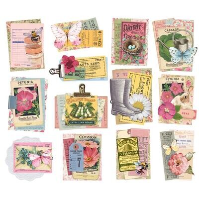 Simple Stories - Simple Vintage Spring Garden Collection - Layered Die Cuts - SGD21726 - 13 pcs