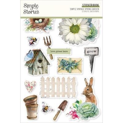 Simple Stories - Simple Vintage Spring Garden Collection - Sticker Book - SGD21728 - 328 stickers
