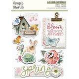 Simple Stories - Simple Vintage Spring Garden Collection - Layered Chipboard - SGD21732 - 6pcs