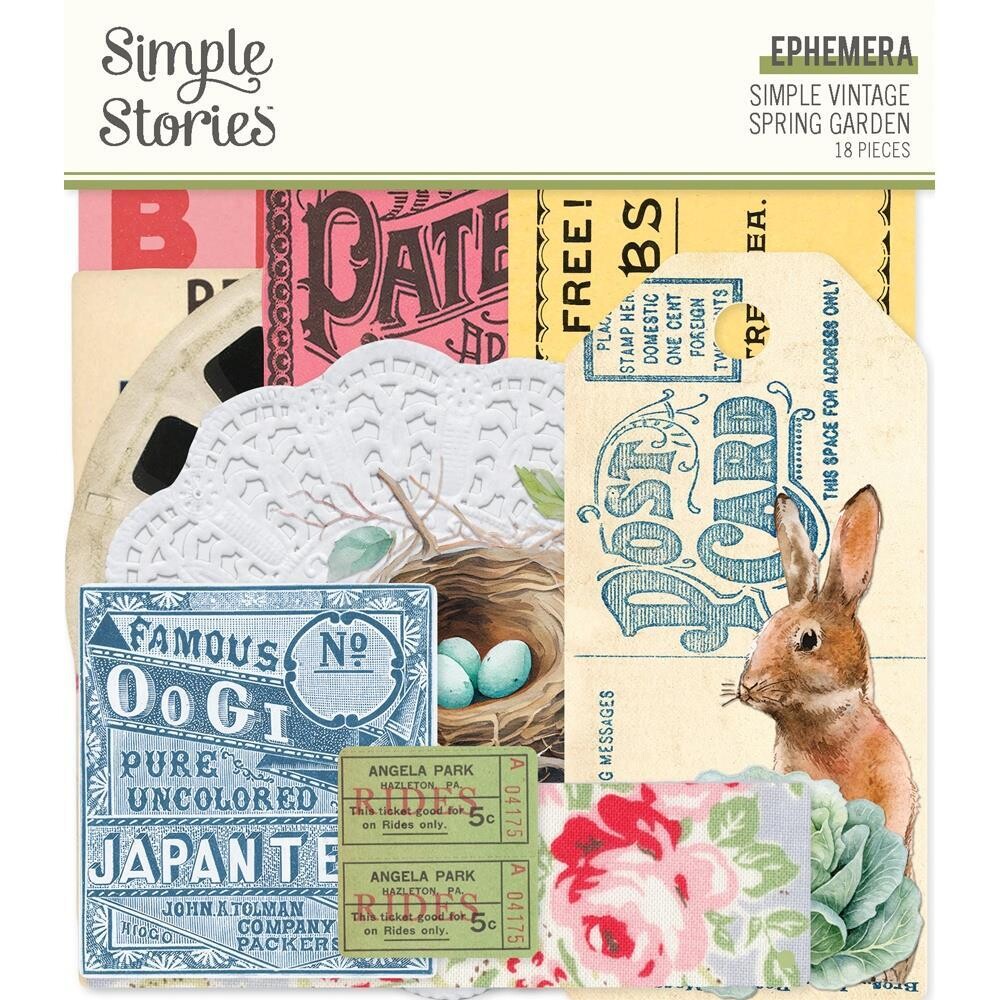 Simple Stories - Simple Vintage Spring Garden Collection - Ephemera - SGD21727 - 18pcs