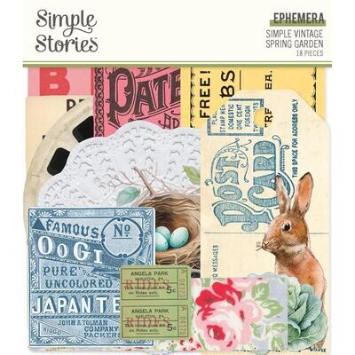 Simple Stories - Simple Vintage Spring Garden Collection - Ephemera - SGD21727 - 18pcs