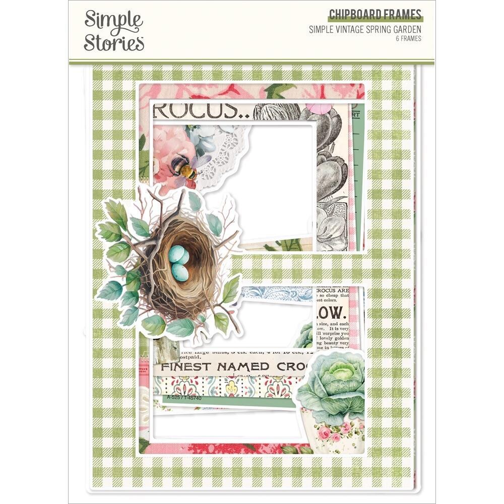 Simple Stories - Simple Vintage Spring Garden Collection - Chipboard Frames - SGD21729 - 6pcs