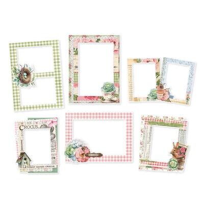 Simple Stories - Simple Vintage Spring Garden Collection - Chipboard Frames - SGD21729 - 6pcs