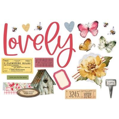 Simple Stories - Simple Vintage Spring Garden Collection - pager Pieces - SGD21738 - 18pcs