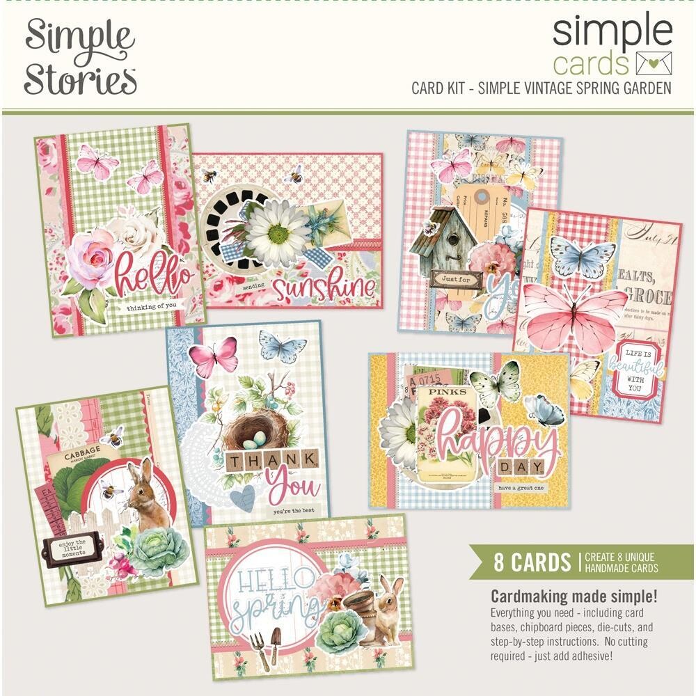 Simple Stories - Simple Vintage Spring Garden Collection - Card Kit - SGD21739 - 8 cards