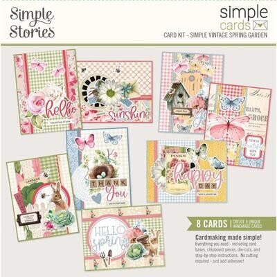 Simple Stories - Simple Vintage Spring Garden Collection - Card Kit - SGD21739 - 8 cards