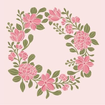 Crafters Companion - Nature's Garden Collection - Floral Elegance - 5 x 5 Stencil - Signature Collection by Sara Davies - SFEDPAD6