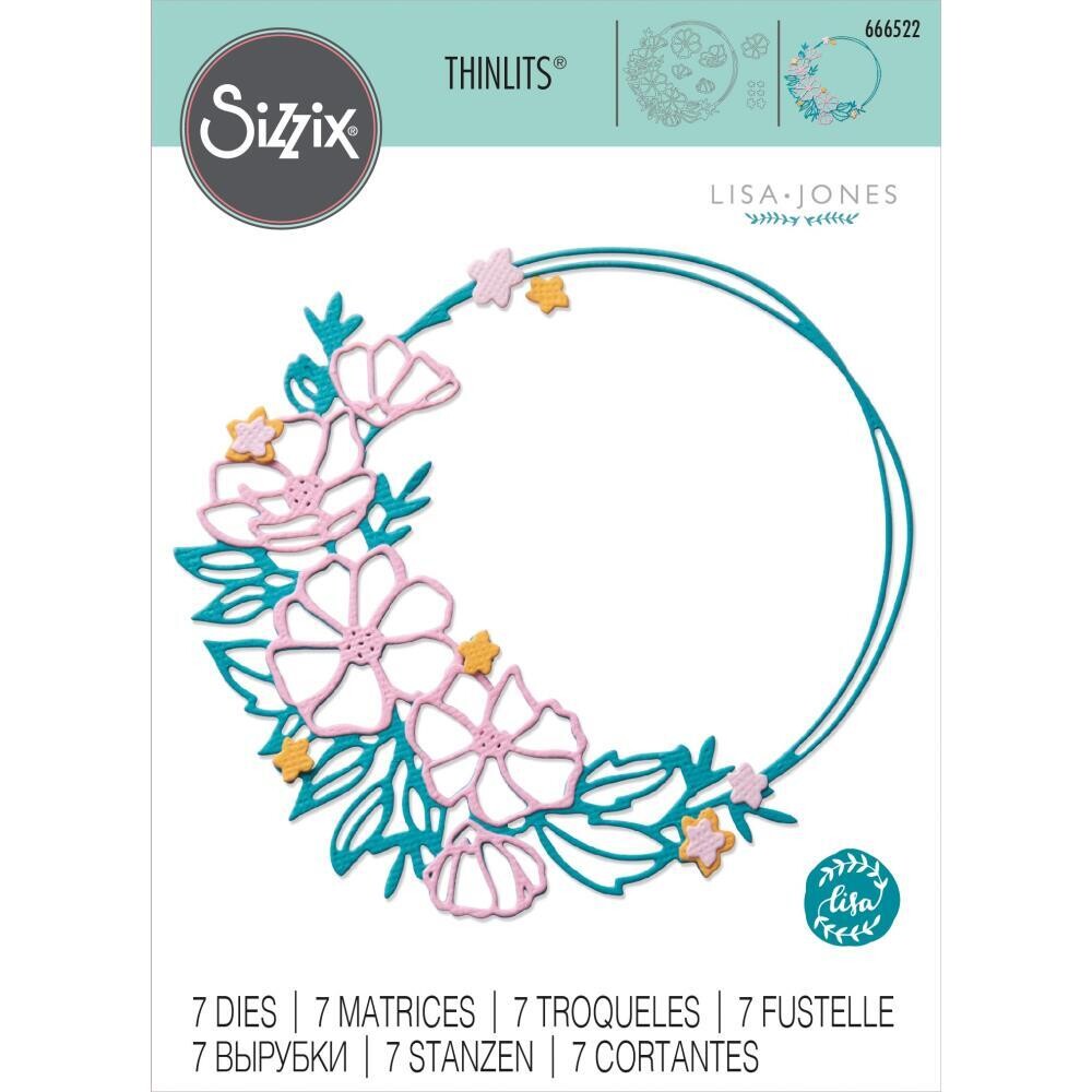 Sizzix - Thinlits - Floral Wreath Die - 666522