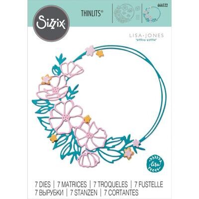 Sizzix - Thinlits - Floral Wreath Die - 666522