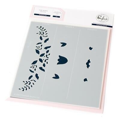 PinkFresh Studio - Sending Love - Layered Stencil - 226424 - 5 pcs