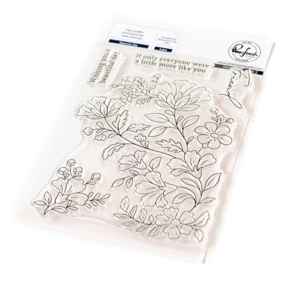 PinkFresh Studio -  Beautiful Day - Clear Polymer Stamp - 4&quot; x 6&quot; - 226624