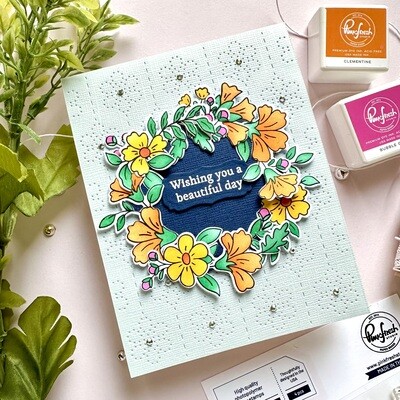 PinkFresh Studio -  Beautiful Day - Layered Stencil - 226824 - 4pcs