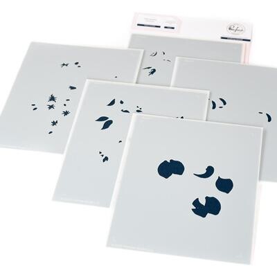 PinkFresh Studio - Heart Of Gold - Layered Stencil - 227224 - 5pcs