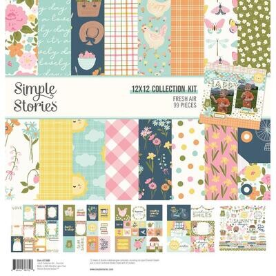 Simple Stories - Fresh Air Collection - 12 x 12 Paper Pad - FRA21600 - 12 Sheets