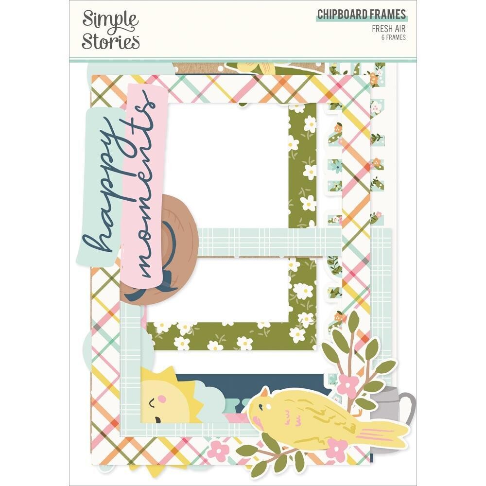 Simple Stories - Fresh Air Collection - Chipboard Frames - FRA21623 - 6pcs