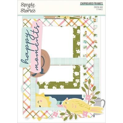 Simple Stories - Fresh Air Collection - Chipboard Frames - FRA21623 - 6pcs
