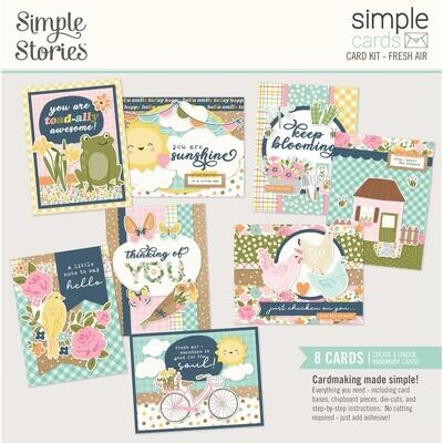 Simple Stories - Fresh Air Collection - Card Kit - FRA21630 - 8 cards