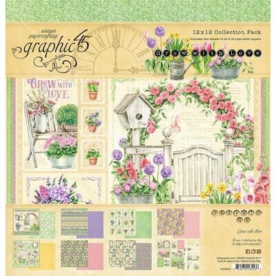 Graphic 45 - Grow with Love - 12 x 12 Paper Pad - G4508516 - 16 sheets