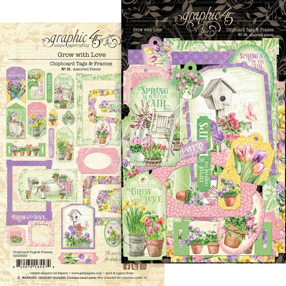 Graphic 45 - Grow with Love - Tags &amp; Frames - G4502820