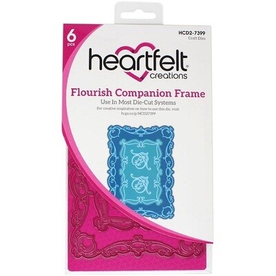 Heartfelt Creations - Flourish Companion Frame - Die Set - HCD2-7399 - 6pcs