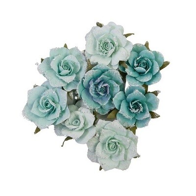 Prima Marketing - Mulberry Paper Flowers - Peach Tea Collection - Tea Lover - 658700 - 9 pcs