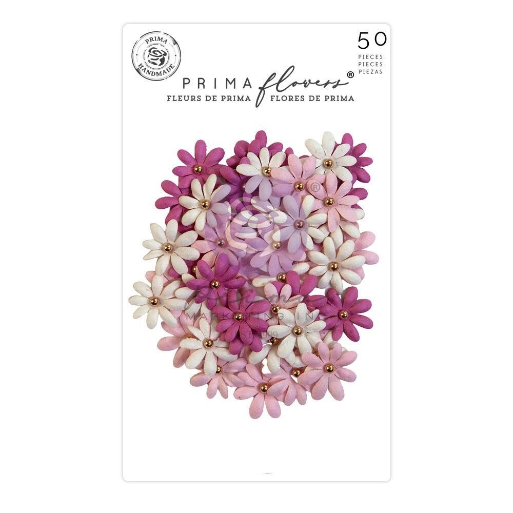 Prima Marketing - Mulberry Paper Flowers - Avec Amour Collection - Endearing - 664473 - 50 pcs