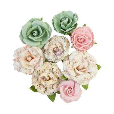 Prima Marketing - Mulberry Paper Flowers - My Sweet Collection - All For You - 652883 - 8 pcs