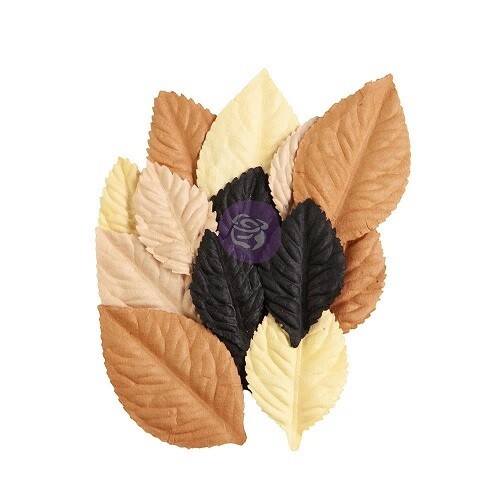 Prima Marketing - Mulberry Paper Flowers - Luna Collection - Spooky Foliage - 663056 - 14 pcs
