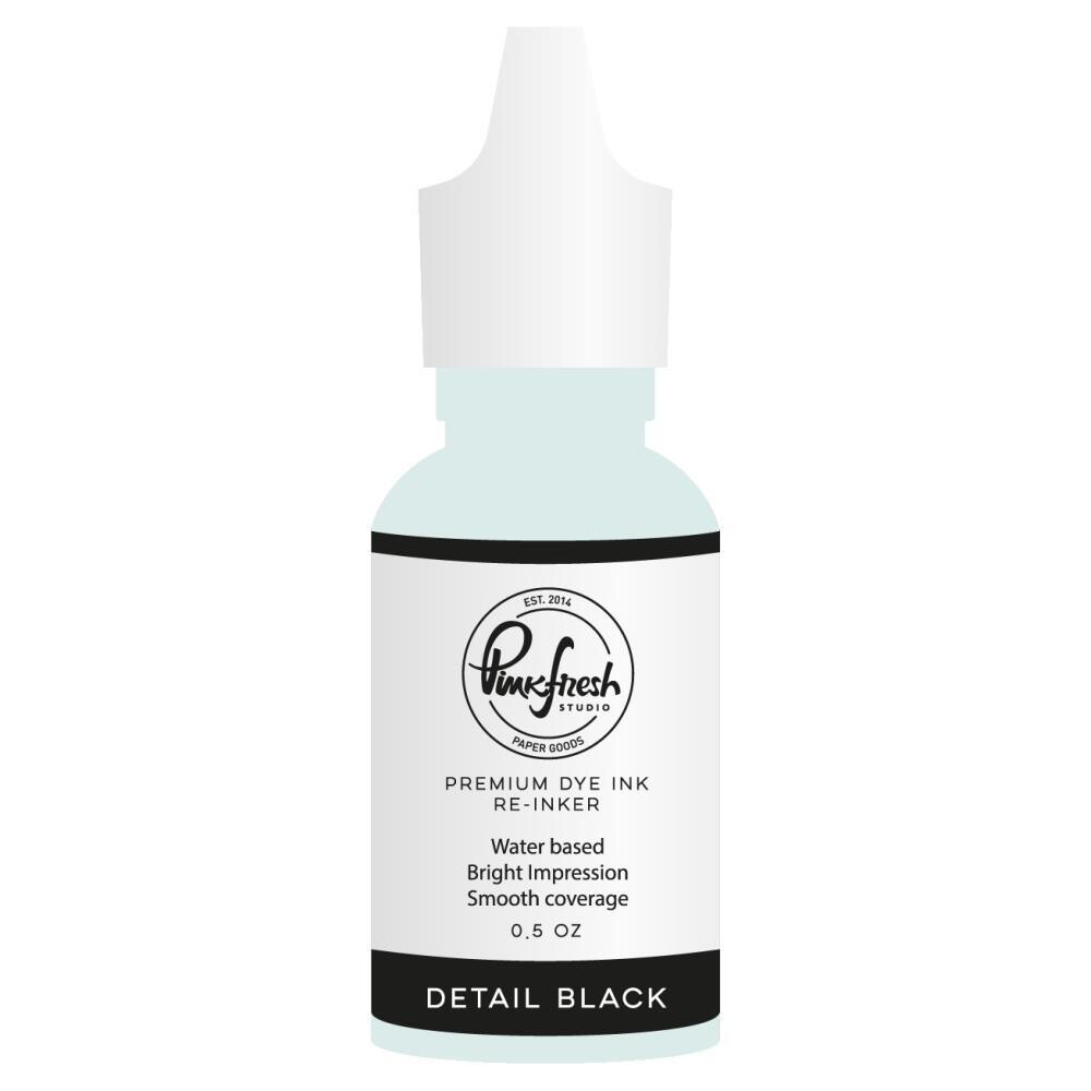 PinkFresh Studio - ReInker - Detail Black - PFDIR049 - 0.5oz  (14ml)