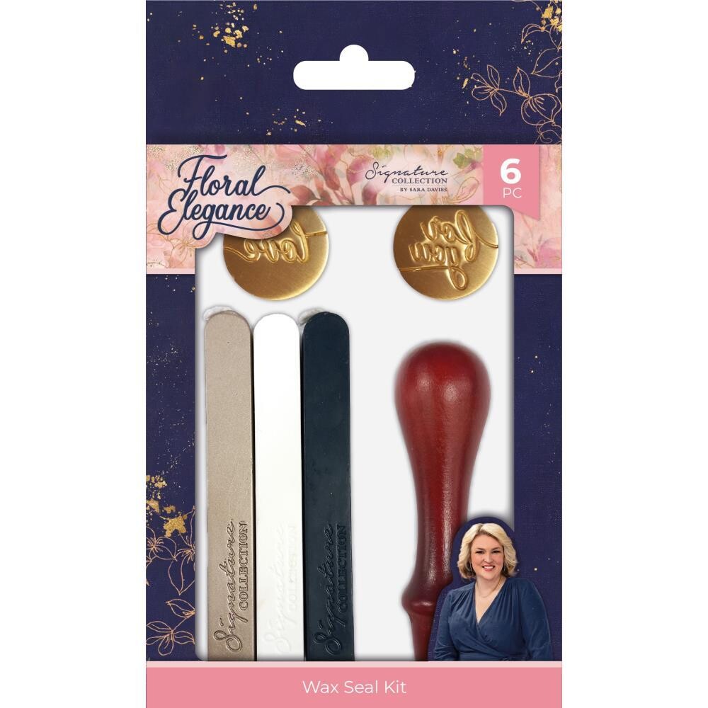 Crafters Companion - Sara Davies Signature Collection - Floral Elegance - Wax Kit - FEWAXKIT - 6pcs
