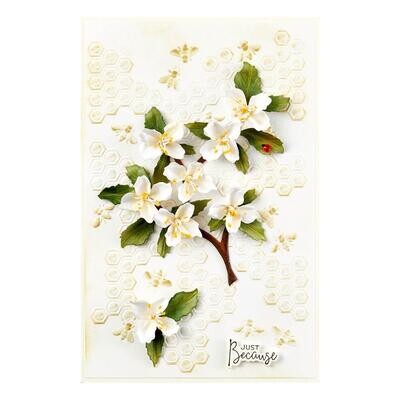 Spellbinders Paper Arts - 3D Embossing - Through The  Arbor Garden Collection - Bee-Cause - E3D078