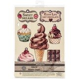 Stamperia - Wooden Shapes - Embellishments - Ice Cream - A5 (5.75&quot; x 8.25&quot;) - KLSP078