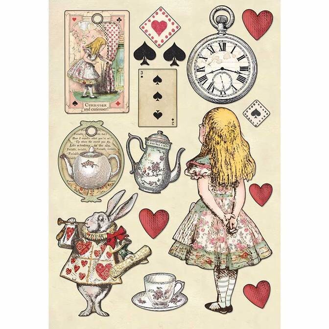 Stamperia - Wooden Shapes - Embellishments - Queen of Hearts - A5 (5.75&quot; x 8.25&quot;) - KLSP075