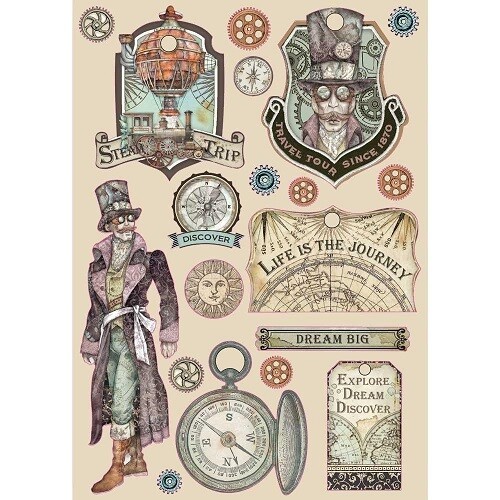 Stamperia - Wooden Shapes - Embellishments - Sir Vagabond 2 - A5 (5.75&quot; x 8.25&quot;) - KLSP092