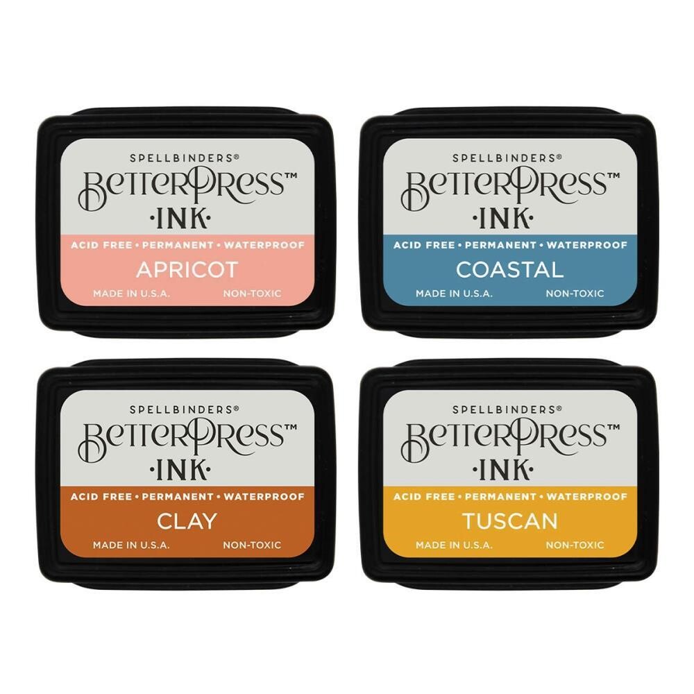 Spellbinders Paper Arts - BetterPress - Mini Ink Pad Set - Desert Sun - BPI-013