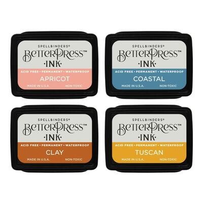Spellbinders Paper Arts - BetterPress - Mini Ink Pad Set - Desert Sun - BPI-013