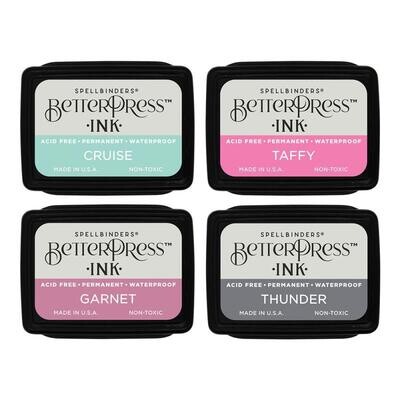 Spellbinders Paper Arts - BetterPress - Mini Ink Pad Set - Jet Set- BPI-023