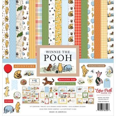Echo Pack paper Co - 12 x 12 Paper Collection - Winnie The Pooh - WTP363016 - 13pcs