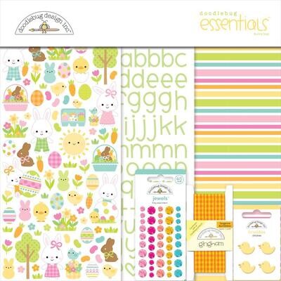 Doodlebug Designs Inc - Page Layout Kit - 12 x 12 - Bunny Hop DB8477 - 11 pcs