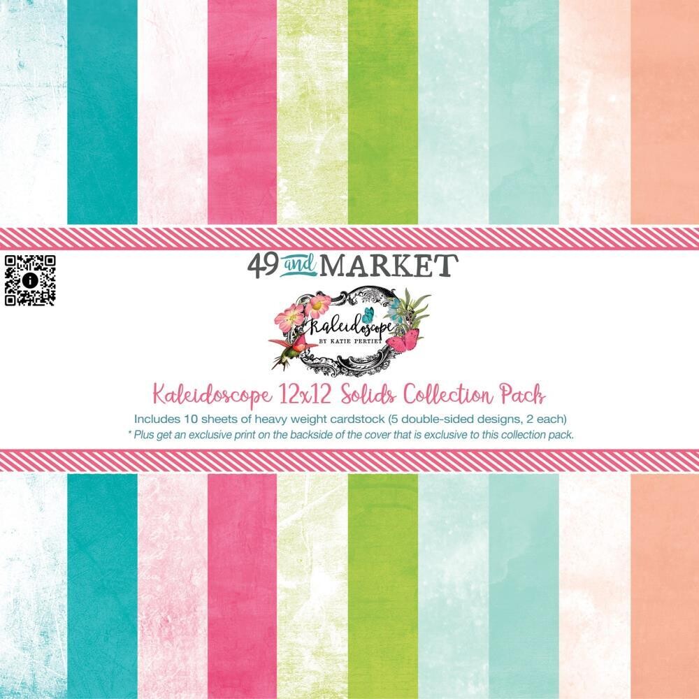 49 &amp; Market - Kaleidoscope Collection - 12 x 12 Paper Pack - Foundations - KAL26962 - 10 sheets