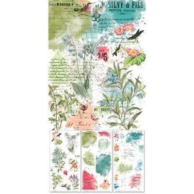49 &amp; Market - Kaleidoscope Collection - Rub Ons - Blendable - 6" x 12" - KAL27174