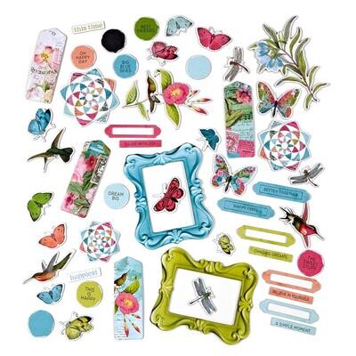 49 &amp; Market - Kaleidoscope Collection - Chipboard set - KAL 27266