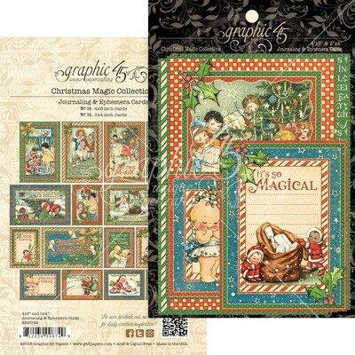 Graphic 45 -Christmas Magic Collection - Journaling & Ephemera Pack - Die Cuts - G4507139 - 32 pcs
