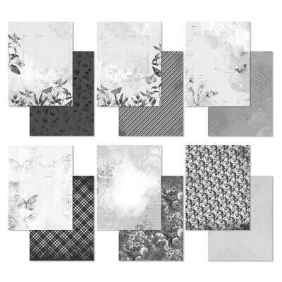 49 &amp; Market - Colour Swatch Collection - Charcoal - 6" x 8" - Paper Pack - CCS27372