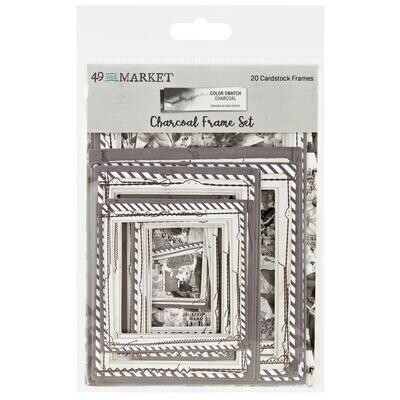 49 &amp; Market - Colour Swatch Collection - Charcoal - Frame Set - CCS27501 - 20 pcs