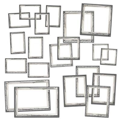 49 &amp; Market - Colour Swatch Collection - Charcoal - Frame Set - CCS27501 - 20 pcs